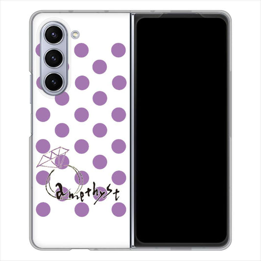 Galaxy Z Fold5 SCG22 au 大野詠舟 誕生石 ハードケース 背面印刷