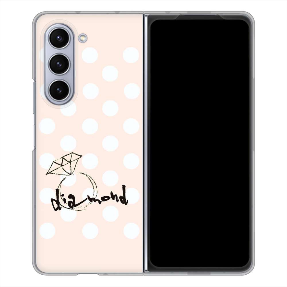 Galaxy Z Fold5 SCG22 au 大野詠舟 誕生石 ハードケース 背面印刷