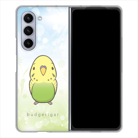 Galaxy Z Fold5 SCG22 au セキセイインコ ハードケース 背面印刷