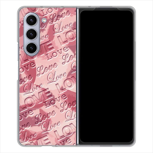 Galaxy Z Fold5 SCG22 au フラワーヴェルニ ハードケース 背面印刷