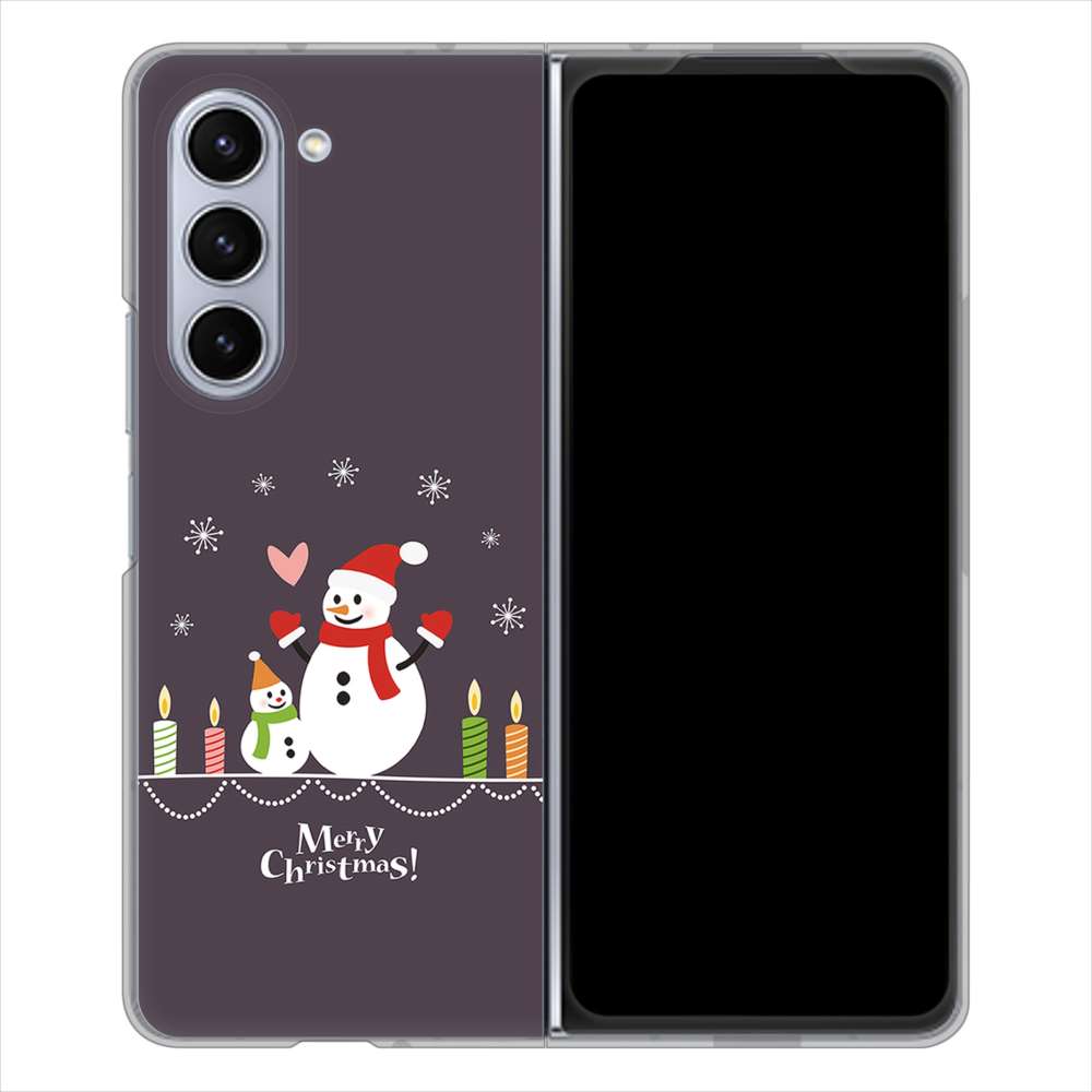 Galaxy Z Fold5 SCG22 au クリスマス ハードケース 背面印刷