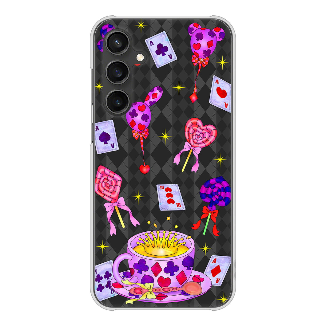 Galaxy S23 FE SCG24 au 高画質仕上げ 背面印刷 ハードケースむかいあぐる トランプティー