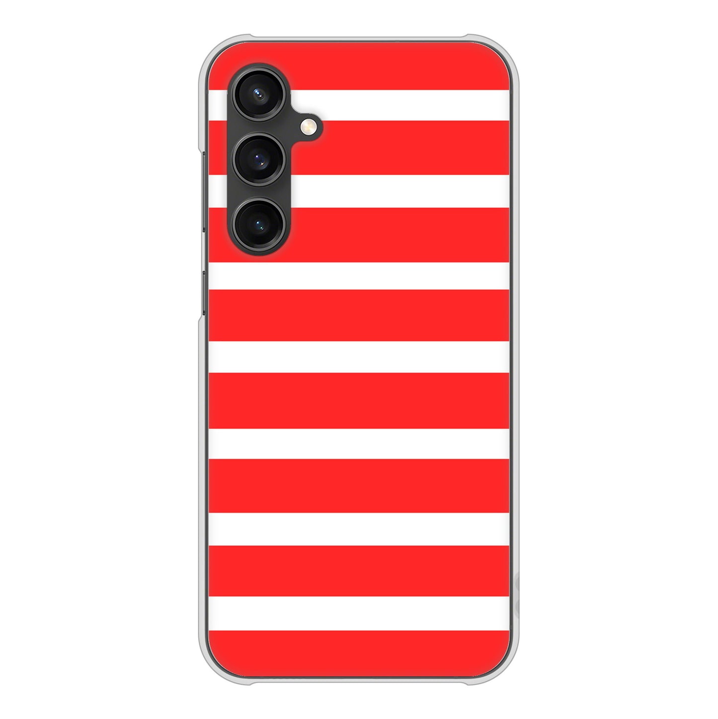 Galaxy S23 FE SCG24 au 高画質仕上げ 背面印刷 ハードケースシンプルボーダー