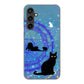 Galaxy S23 FE SCG24 au 高画質仕上げ 背面印刷 ハードケース魔法陣猫