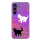 Galaxy S23 FE SCG24 au 高画質仕上げ 背面印刷 ハードケース魔法陣猫