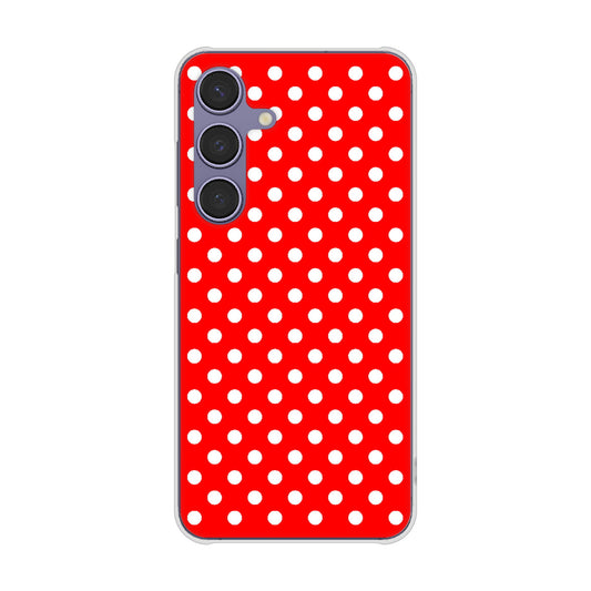Galaxy S24 SCG25 au シンプル柄（水玉） ハードケース 背面印刷