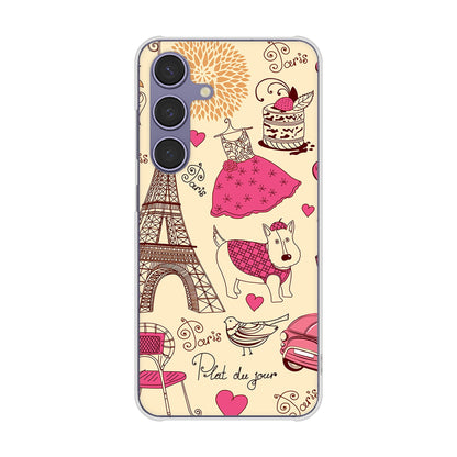 Galaxy S24 SCG25 au LOVE フランス ハードケース 背面印刷