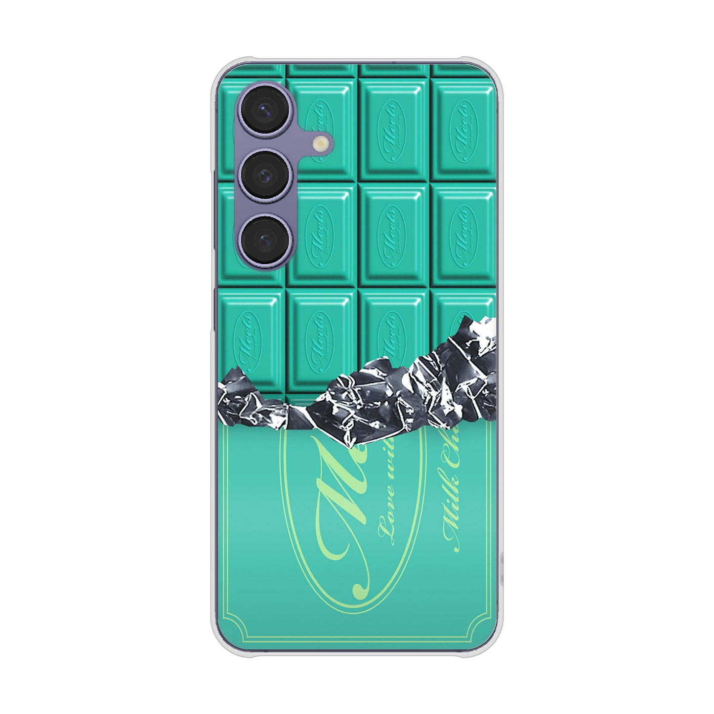 Galaxy S24 SCG25 au 板チョコ ハードケース 背面印刷