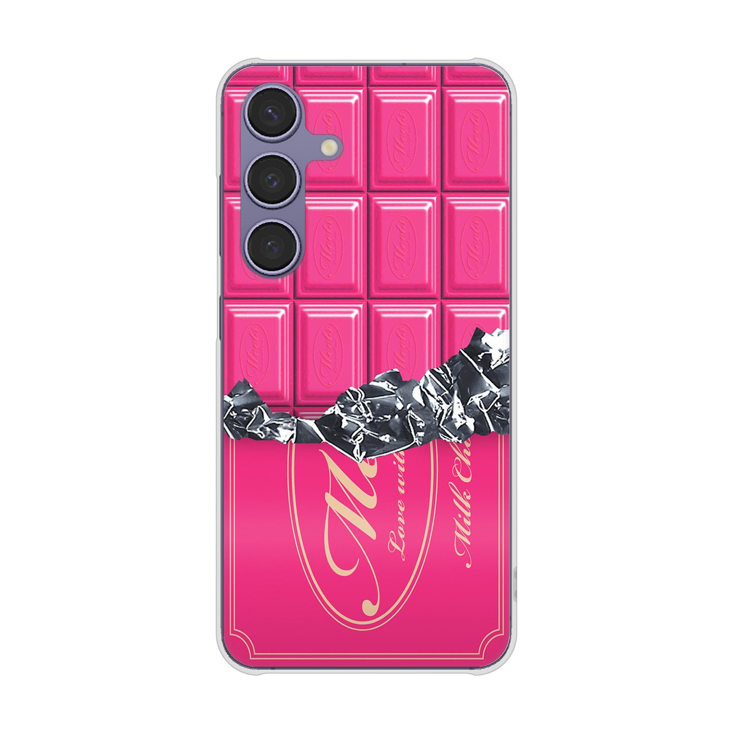 Galaxy S24 SCG25 au 板チョコ ハードケース 背面印刷