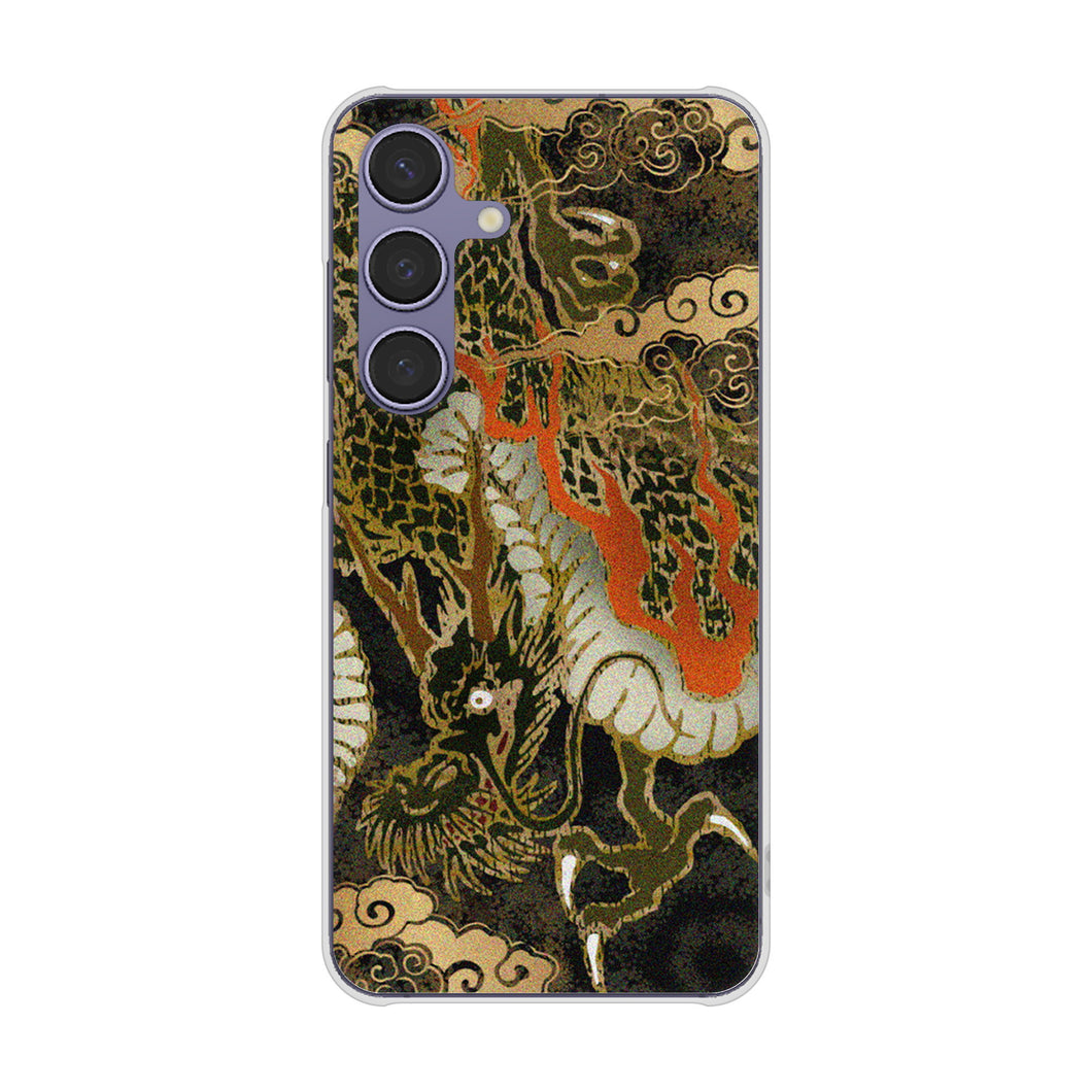 Galaxy S24 SCG25 au 558 いかずちを纏う龍 ハードケース 背面印刷