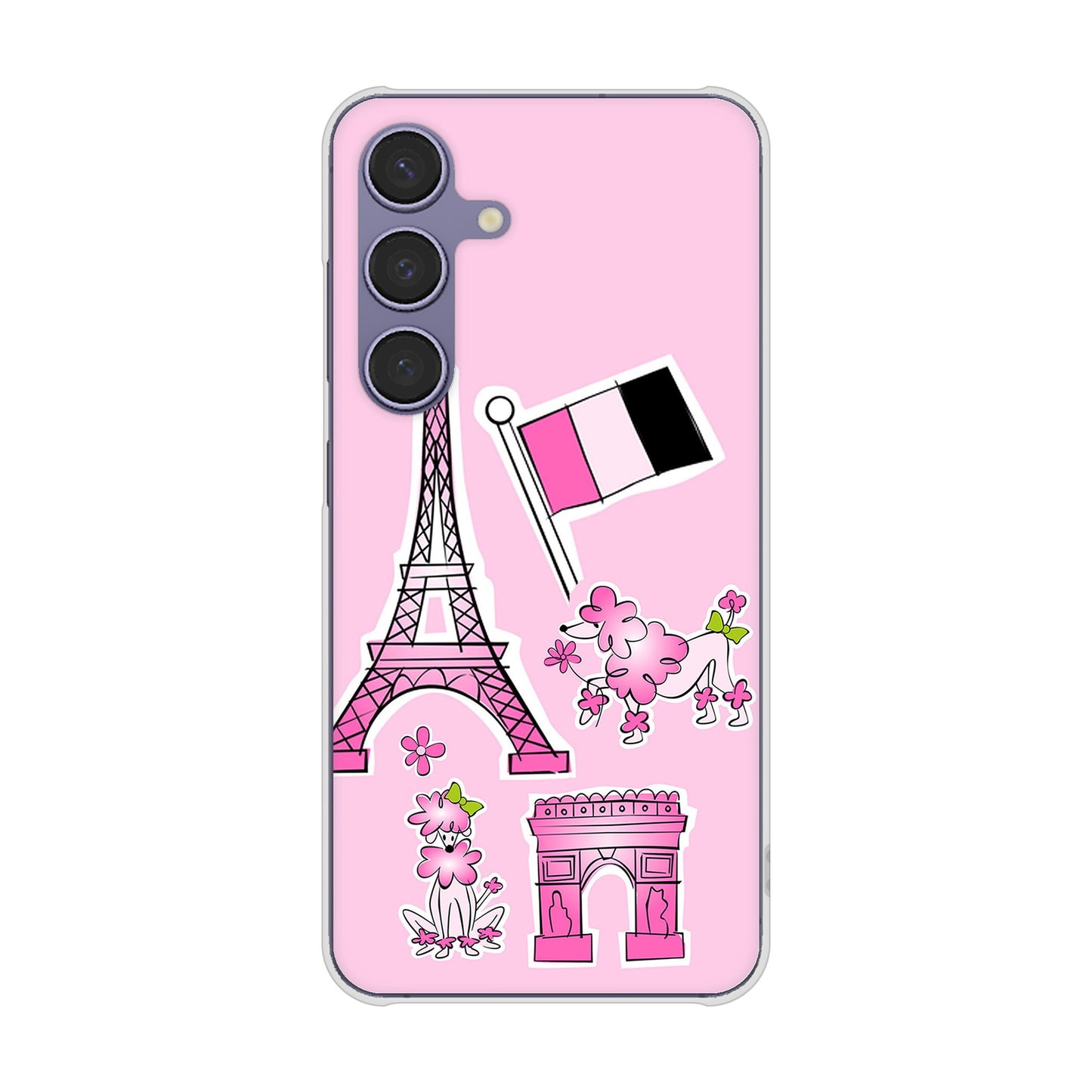 Galaxy S24 SCG25 au LOVE フランス ハードケース 背面印刷