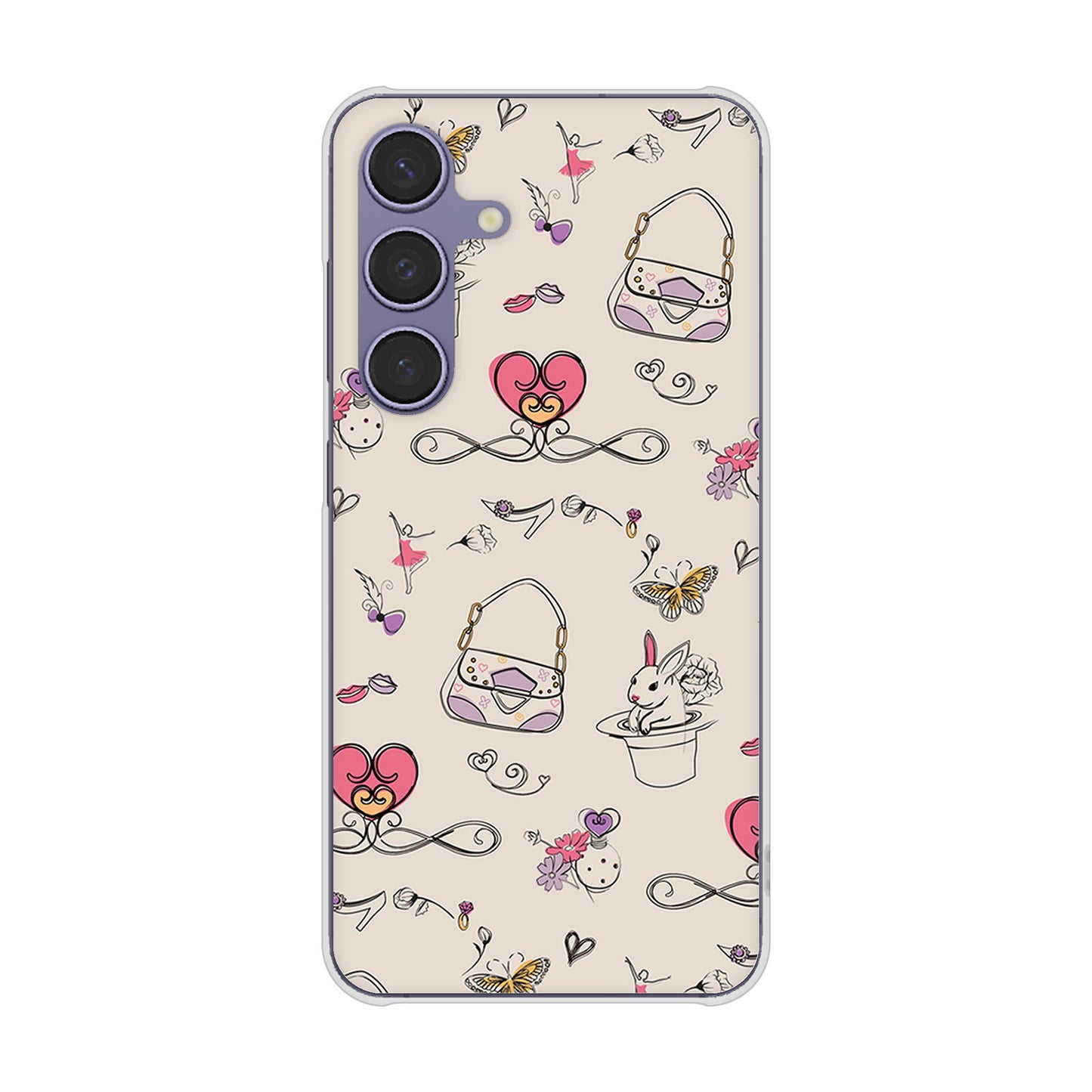 Galaxy S24 SCG25 au マルチスタイル ハードケース 背面印刷