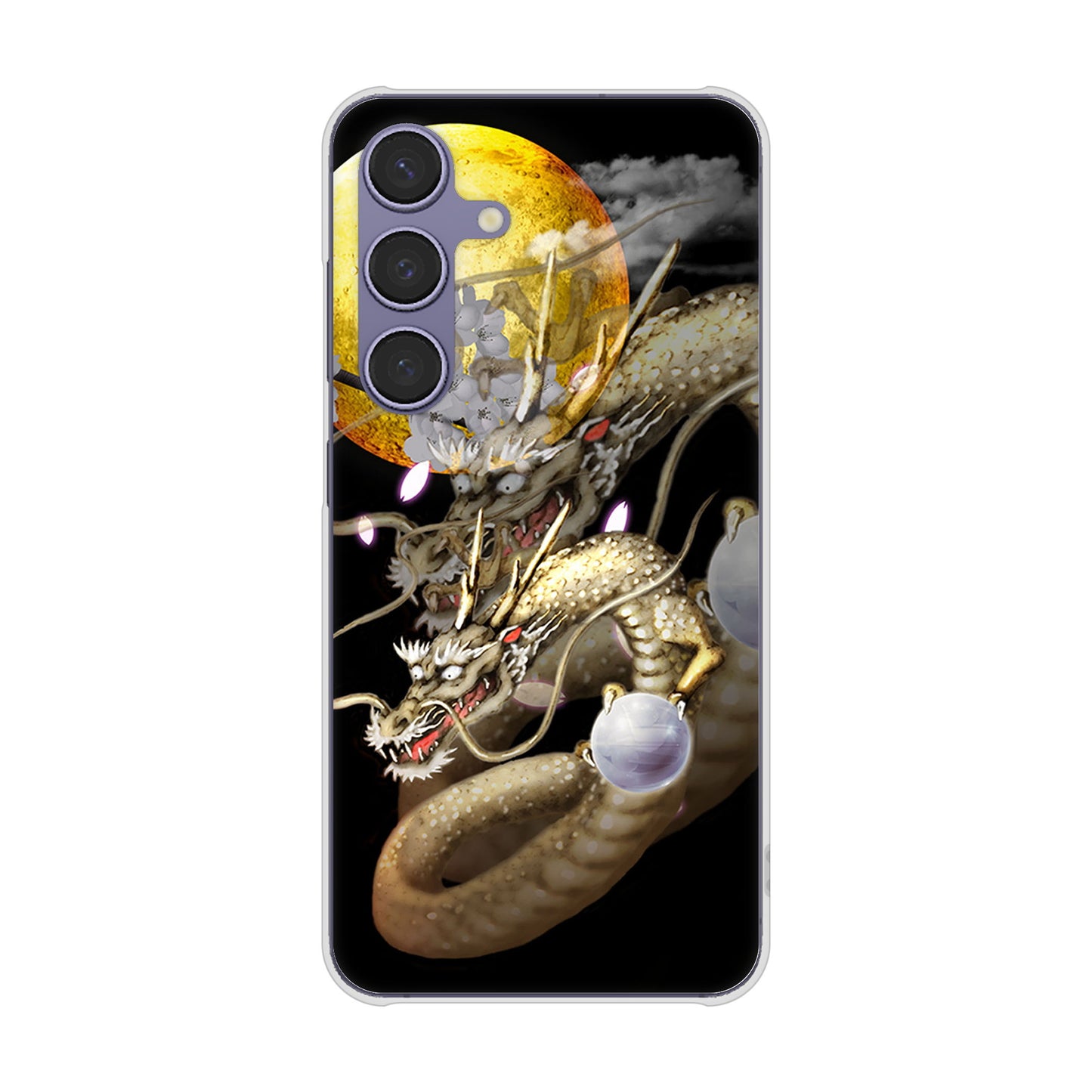 Galaxy S24 SCG25 au 龍 ハードケース 背面印刷