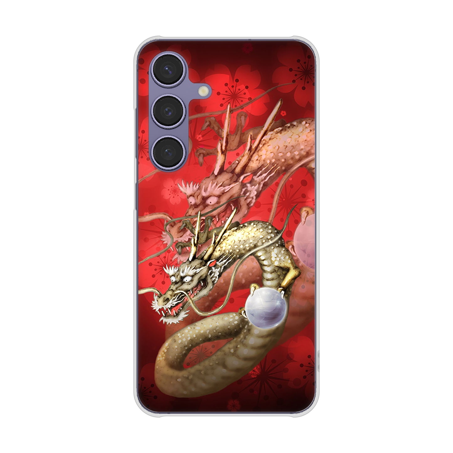 Galaxy S24 SCG25 au 龍 ハードケース 背面印刷