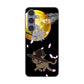 Galaxy S24 SCG25 au 夜とネコ ハードケース 背面印刷