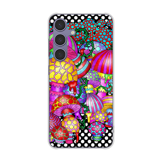 Galaxy S24 SCG25 au むかいあぐる きのこ ハードケース 背面印刷