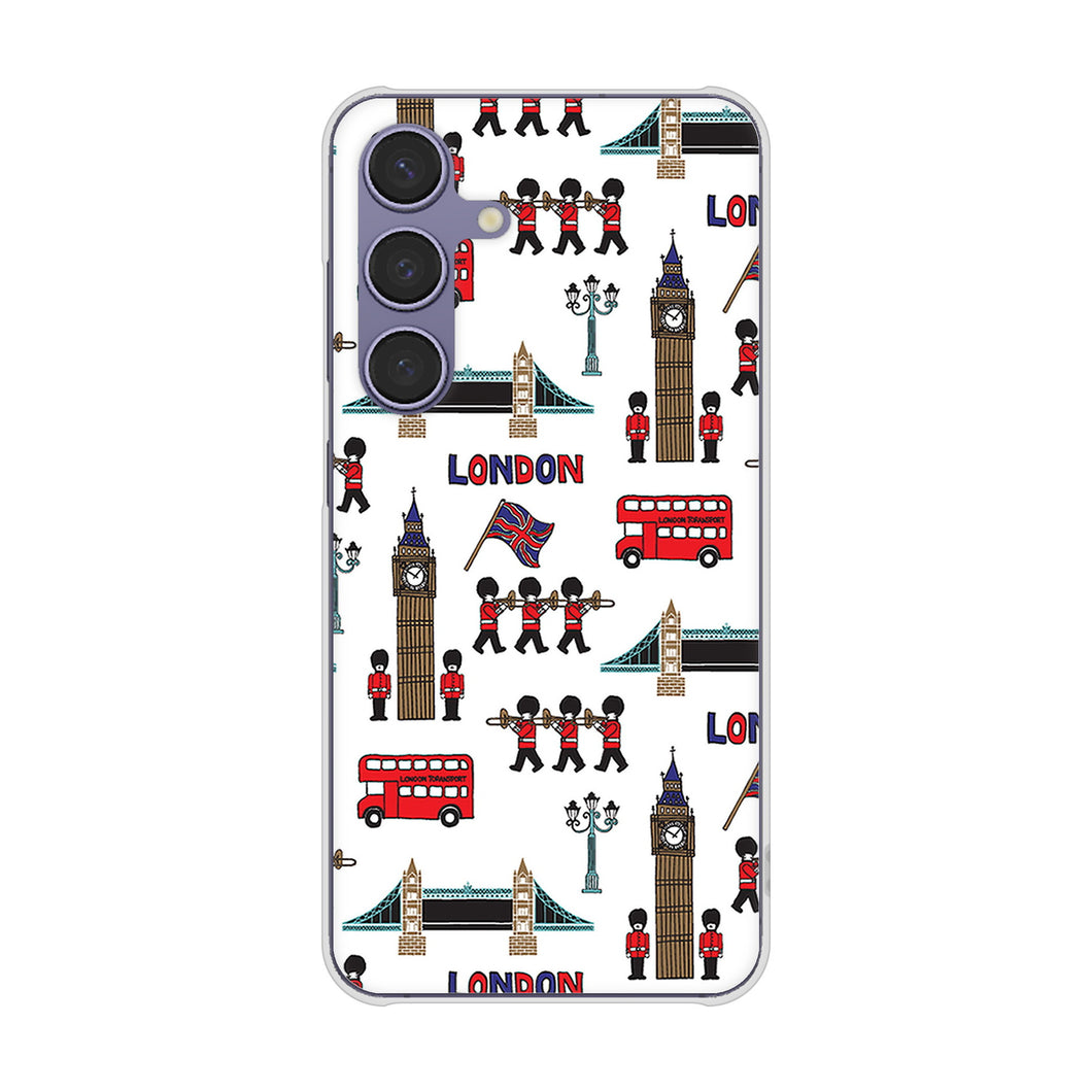 Galaxy S24 SCG25 au EK811 ロンドンの街 ハードケース 背面印刷