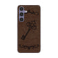 Galaxy S24 SCG25 au レザー風 ハードケース 背面印刷
