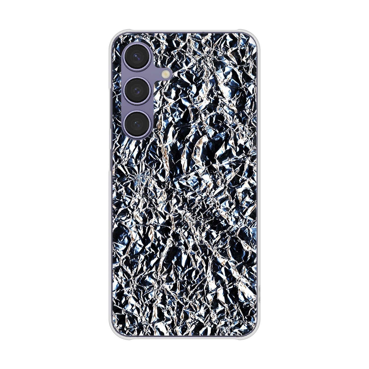Galaxy S24 SCG25 au EK835 スタイリッシュアルミシルバー ハードケース 背面印刷