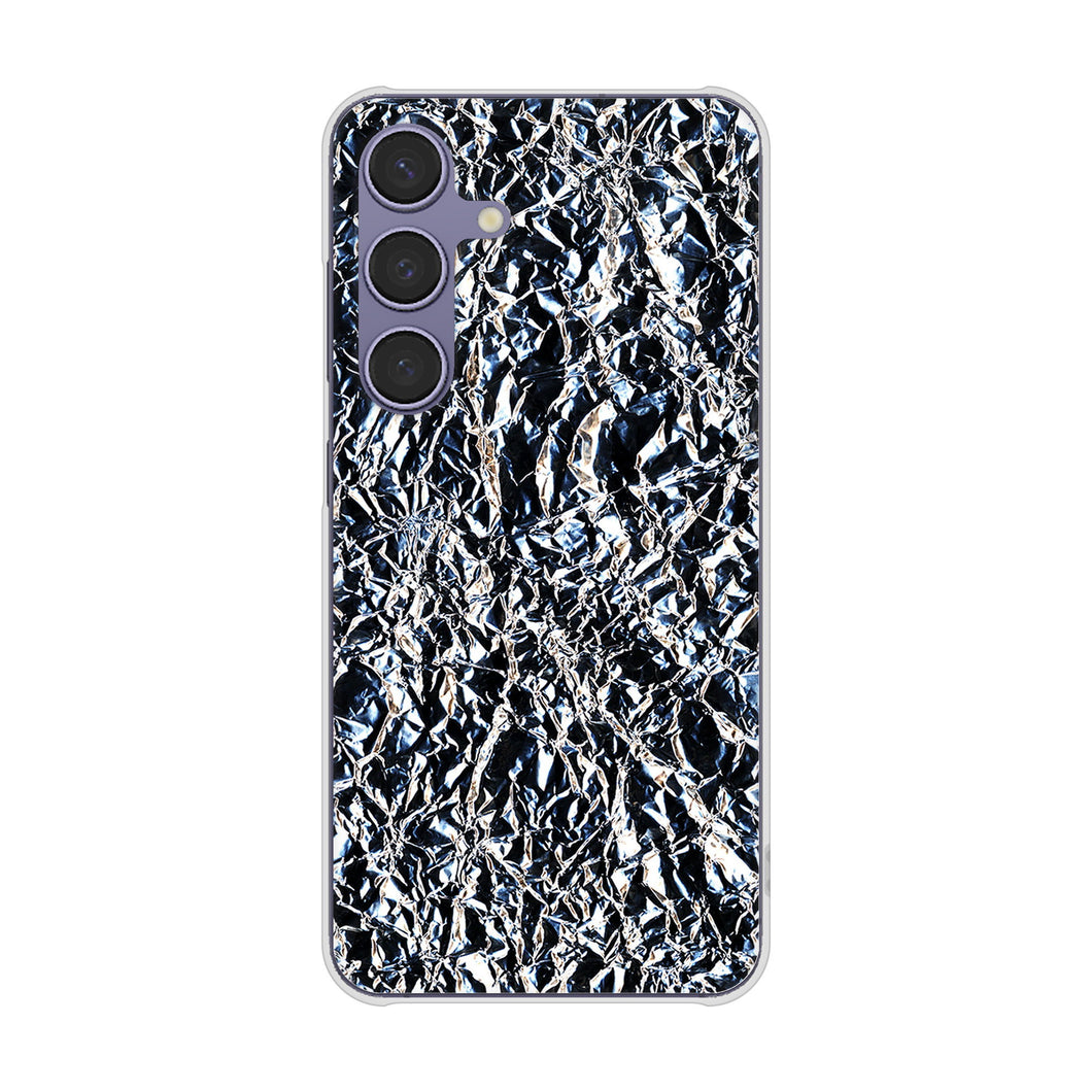 Galaxy S24 SCG25 au EK835 スタイリッシュアルミシルバー ハードケース 背面印刷