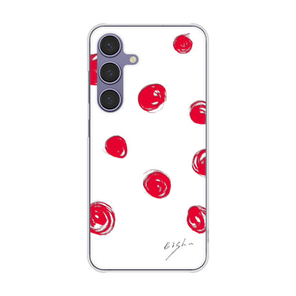 Galaxy S24 SCG25 au 大野詠舟 手描きシンプル ハードケース 背面印刷