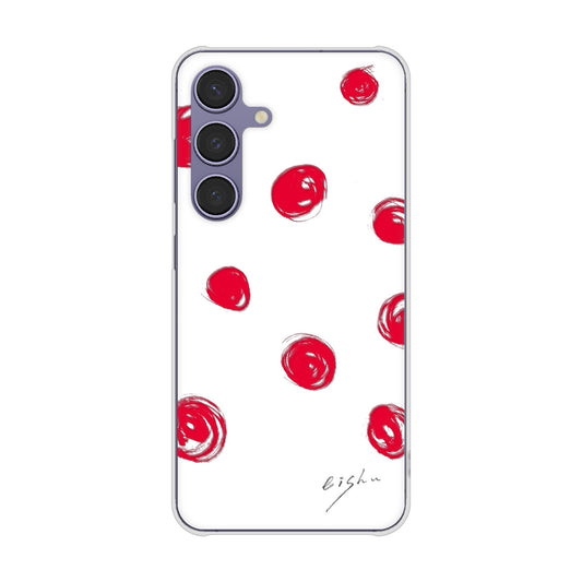 Galaxy S24 SCG25 au 大野詠舟 手描きシンプル ハードケース 背面印刷