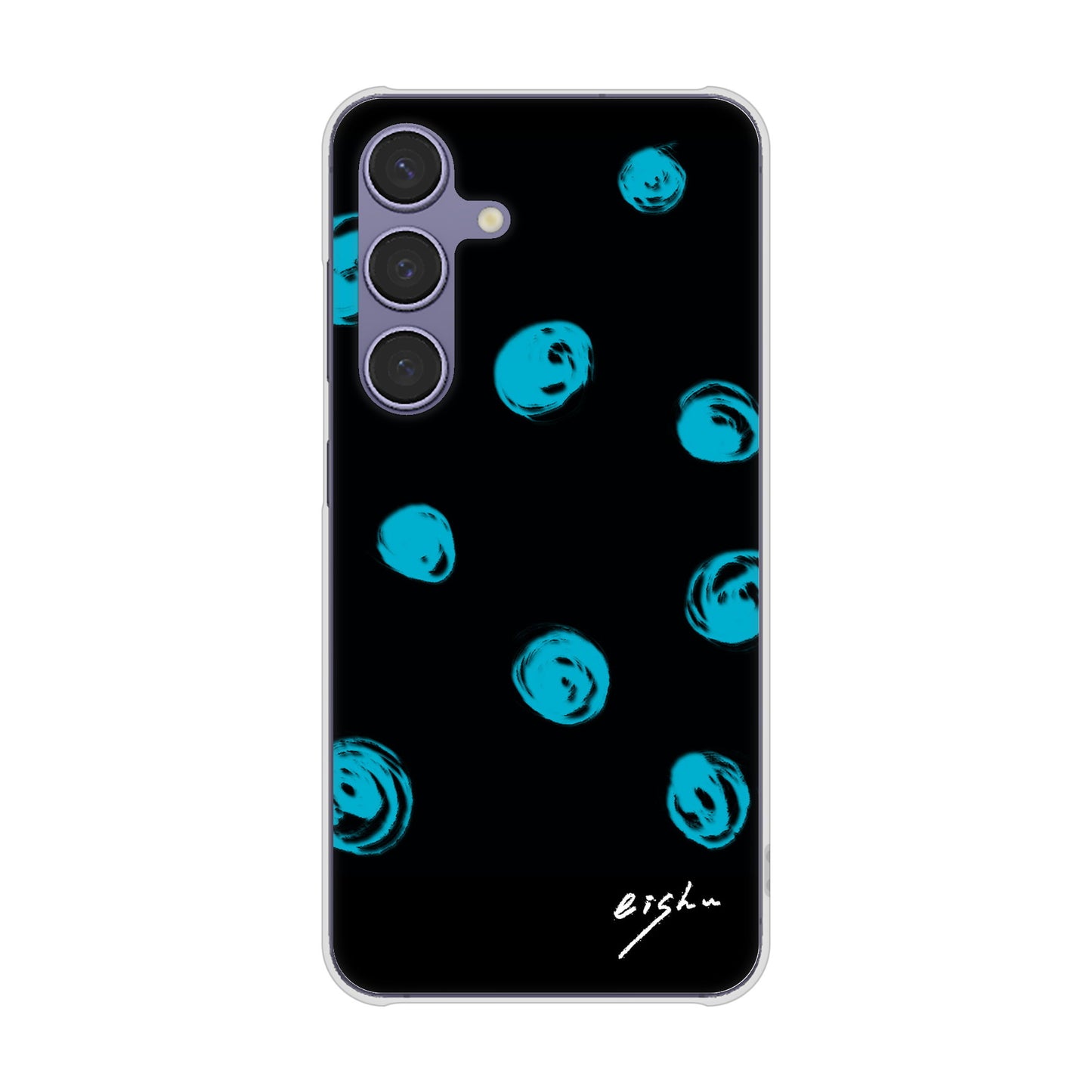 Galaxy S24 SCG25 au 大野詠舟 手描きシンプル ハードケース 背面印刷