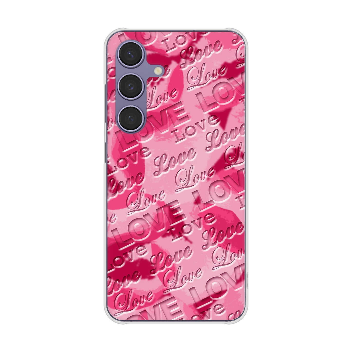 Galaxy S24 SCG25 au フラワーヴェルニ ハードケース 背面印刷