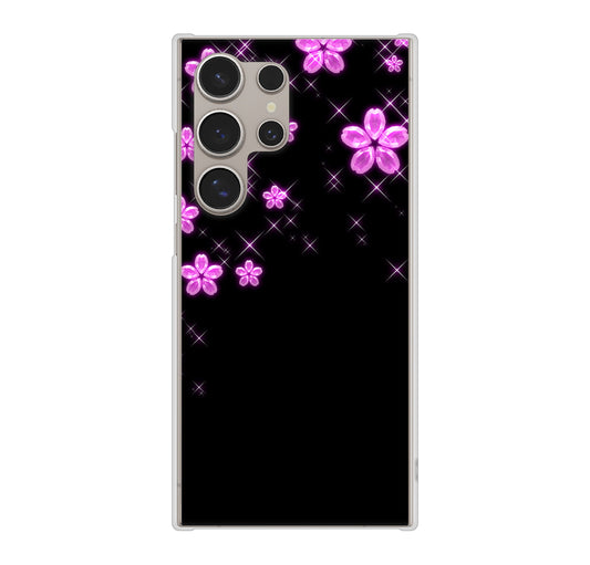 Galaxy S24 Ultra SCG26 au 019 桜クリスタル ハードケース 背面印刷
