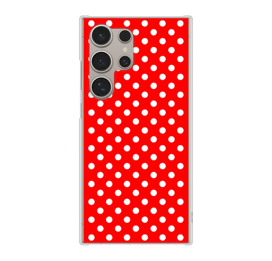 Galaxy S24 Ultra SCG26 au シンプル柄（水玉） ハードケース 背面印刷