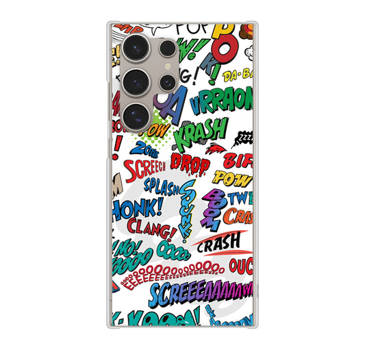 Galaxy S24 Ultra SCG26 au 271 アメリカン キャッチコピー ハードケース 背面印刷