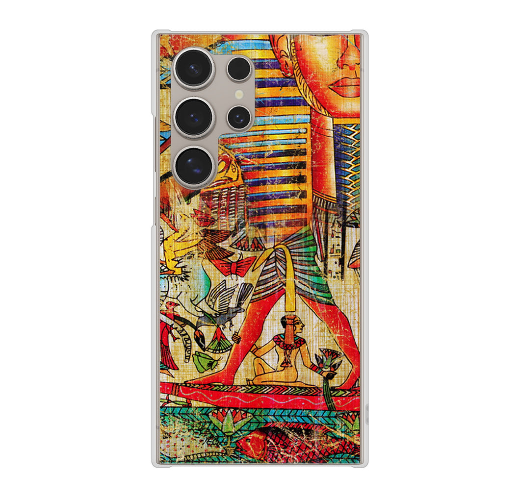 Galaxy S24 Ultra SCG26 au 329 ナイル ツタンカーメン ハードケース 背面印刷