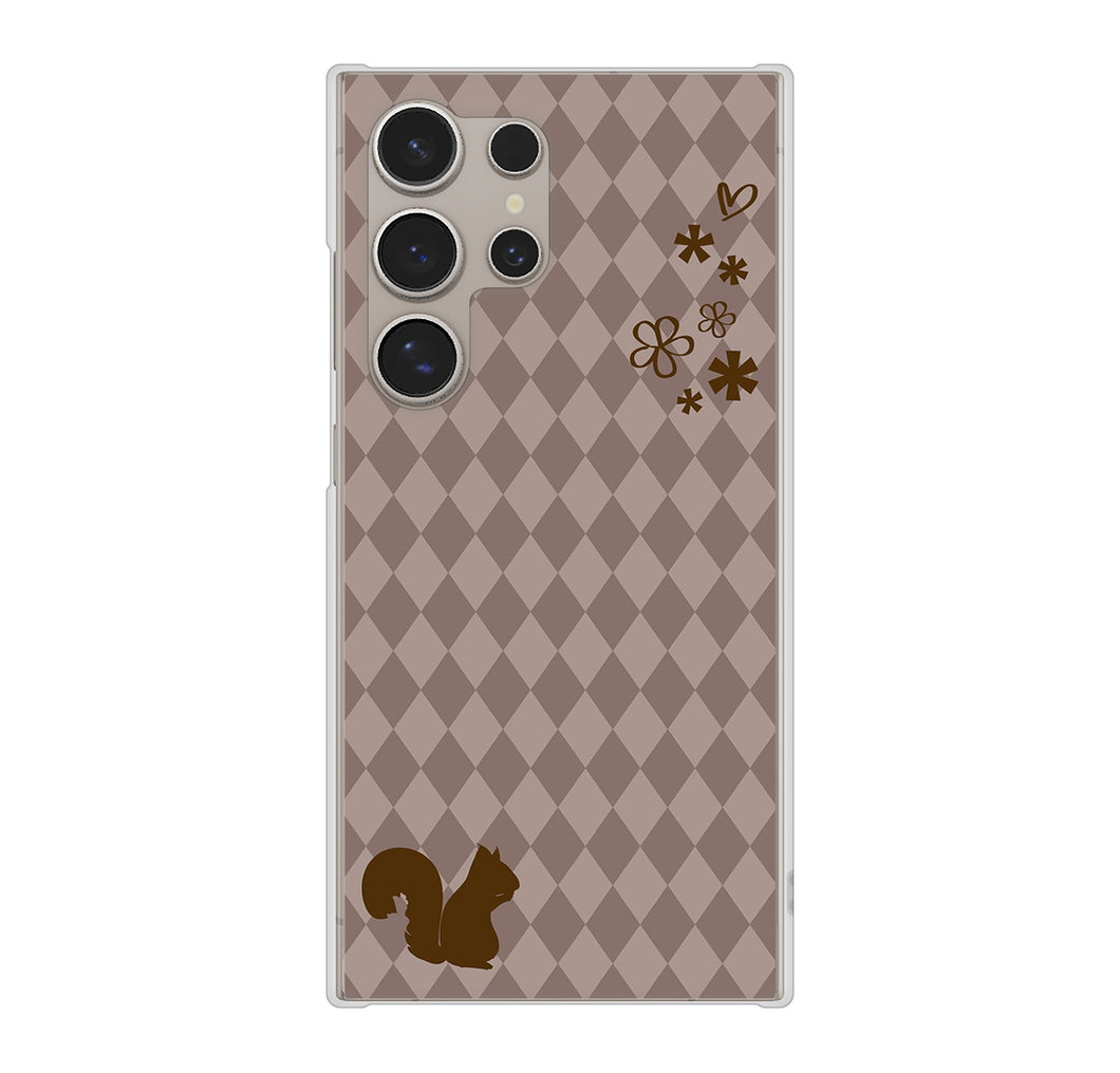Galaxy S24 Ultra SCG26 au 515 リス ハードケース 背面印刷