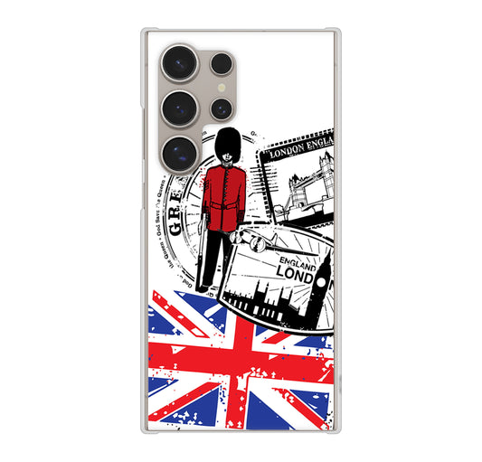 Galaxy S24 Ultra SCG26 au イギリスの風景 ハードケース 背面印刷
