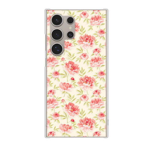 Galaxy S24 Ultra SCG26 au 北欧の小花 ハードケース 背面印刷