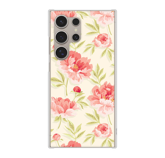 Galaxy S24 Ultra SCG26 au 北欧の小花 ハードケース 背面印刷