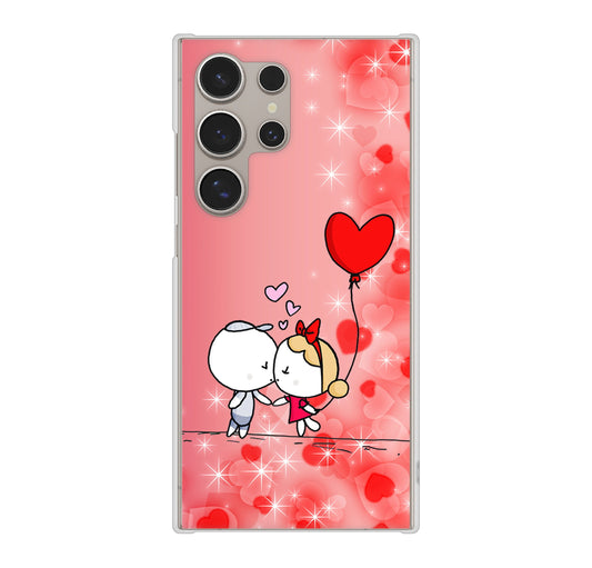 Galaxy S24 Ultra SCG26 au カップル ハードケース 背面印刷