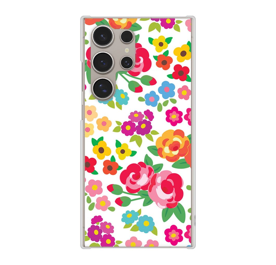 Galaxy S24 Ultra SCG26 au 776 5月のフラワーガーデン ハードケース 背面印刷