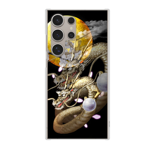Galaxy S24 Ultra SCG26 au 龍 ハードケース 背面印刷