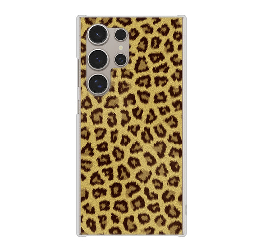 Galaxy S24 Ultra SCG26 au ヒョウ柄ベーシックS ハードケース 背面印刷
