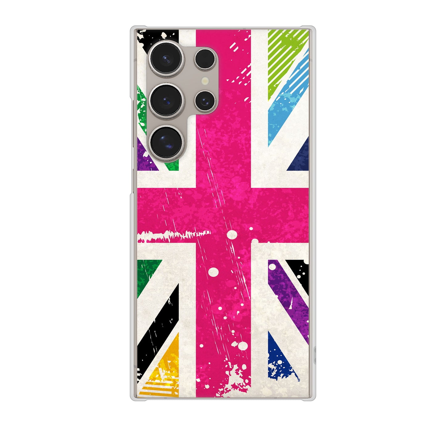 Galaxy S24 Ultra SCG26 au ユニオンジャック ハードケース 背面印刷
