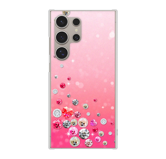 Galaxy S24 Ultra SCG26 au スワロデコ風プリント ハードケース 背面印刷