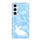 Galaxy S24 FE SCG30 au むかいあぐる うさぎ迷彩風 ハードケース 背面印刷