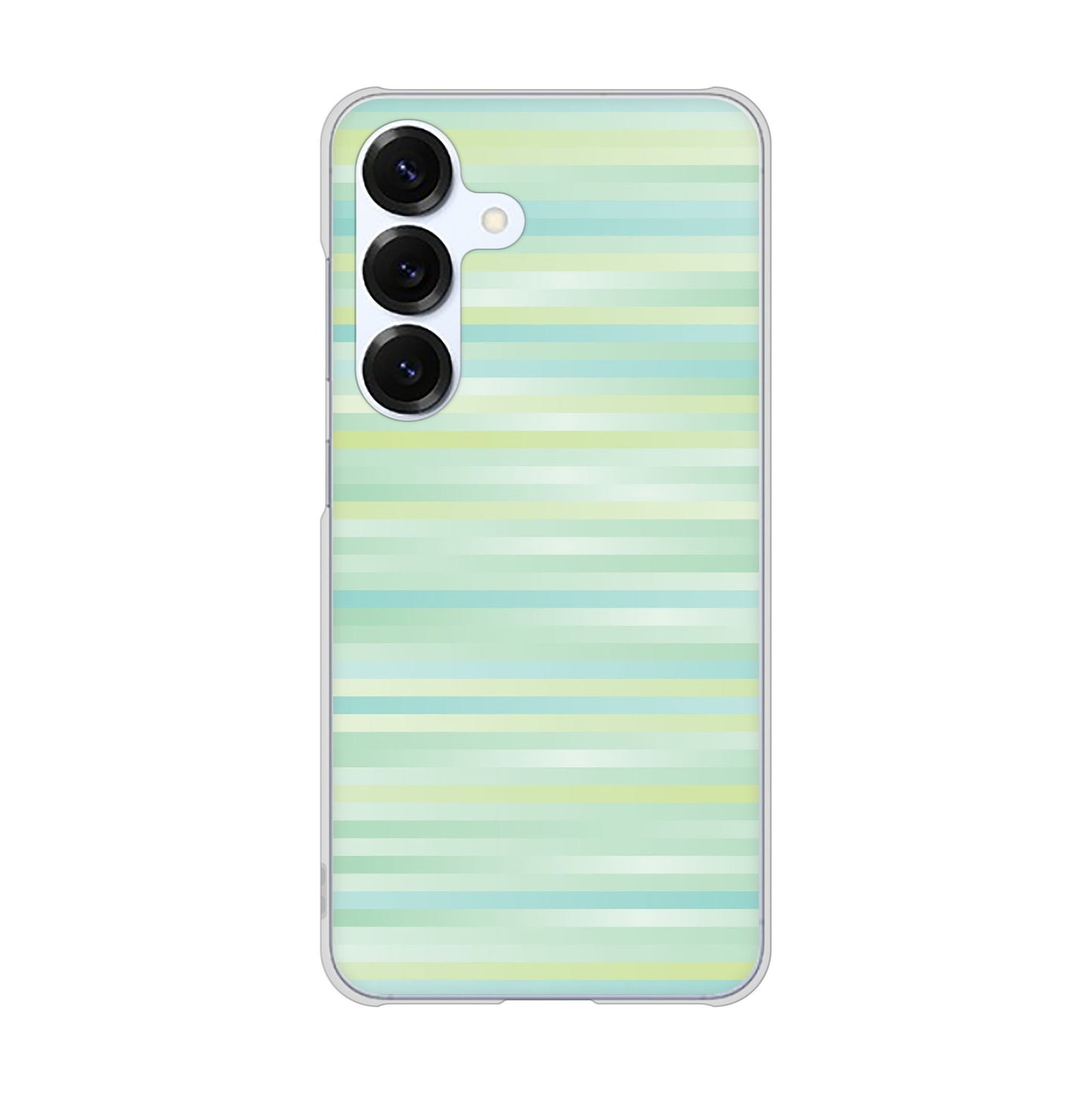Galaxy S25 SCG31 au 高画質仕上げ 背面印刷 ハードケースグラデーションボーダー