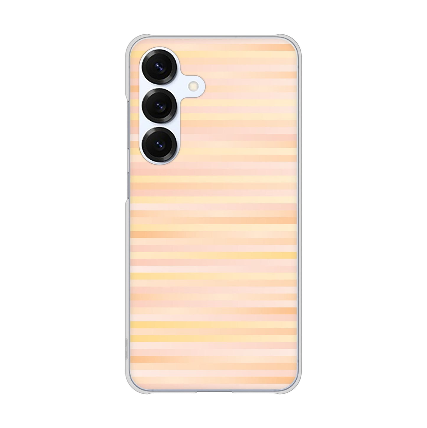 Galaxy S25 SCG31 au 高画質仕上げ 背面印刷 ハードケースグラデーションボーダー