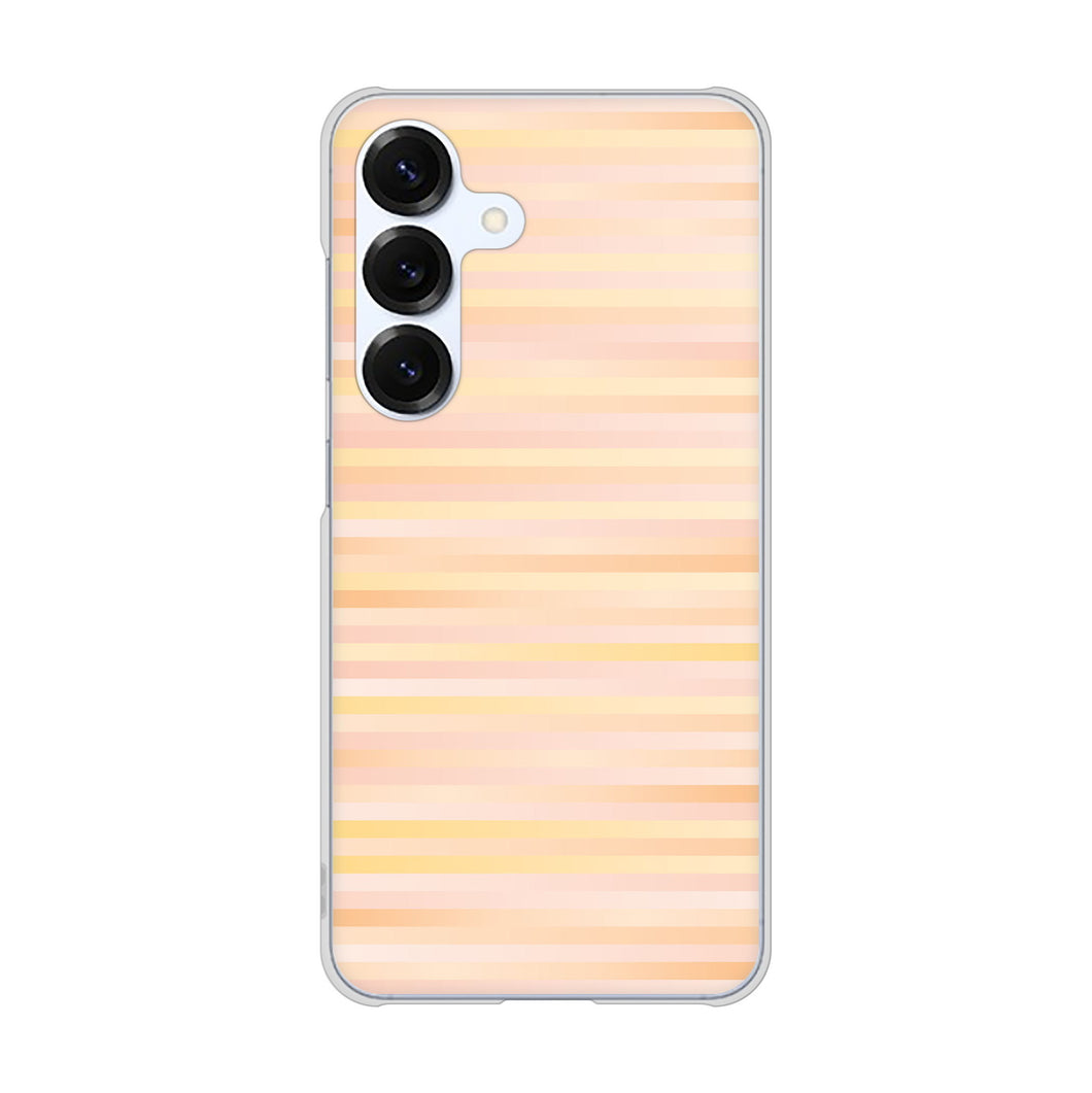 Galaxy S25 SCG31 au 高画質仕上げ 背面印刷 ハードケースグラデーションボーダー