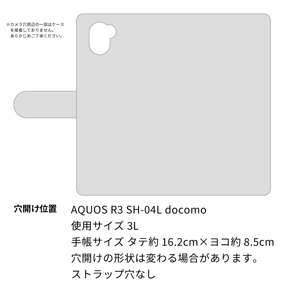 AQUOS R3 SH-04L docomo イタリアンレザー 手帳型ケース（本革・KOALA） 耐衝撃