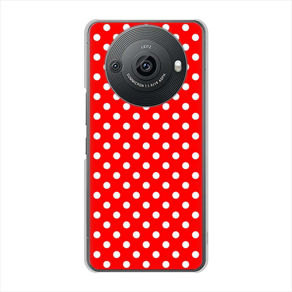 AQUOS R8 pro SH-51D docomo シンプル柄（水玉） ハードケース 背面印刷