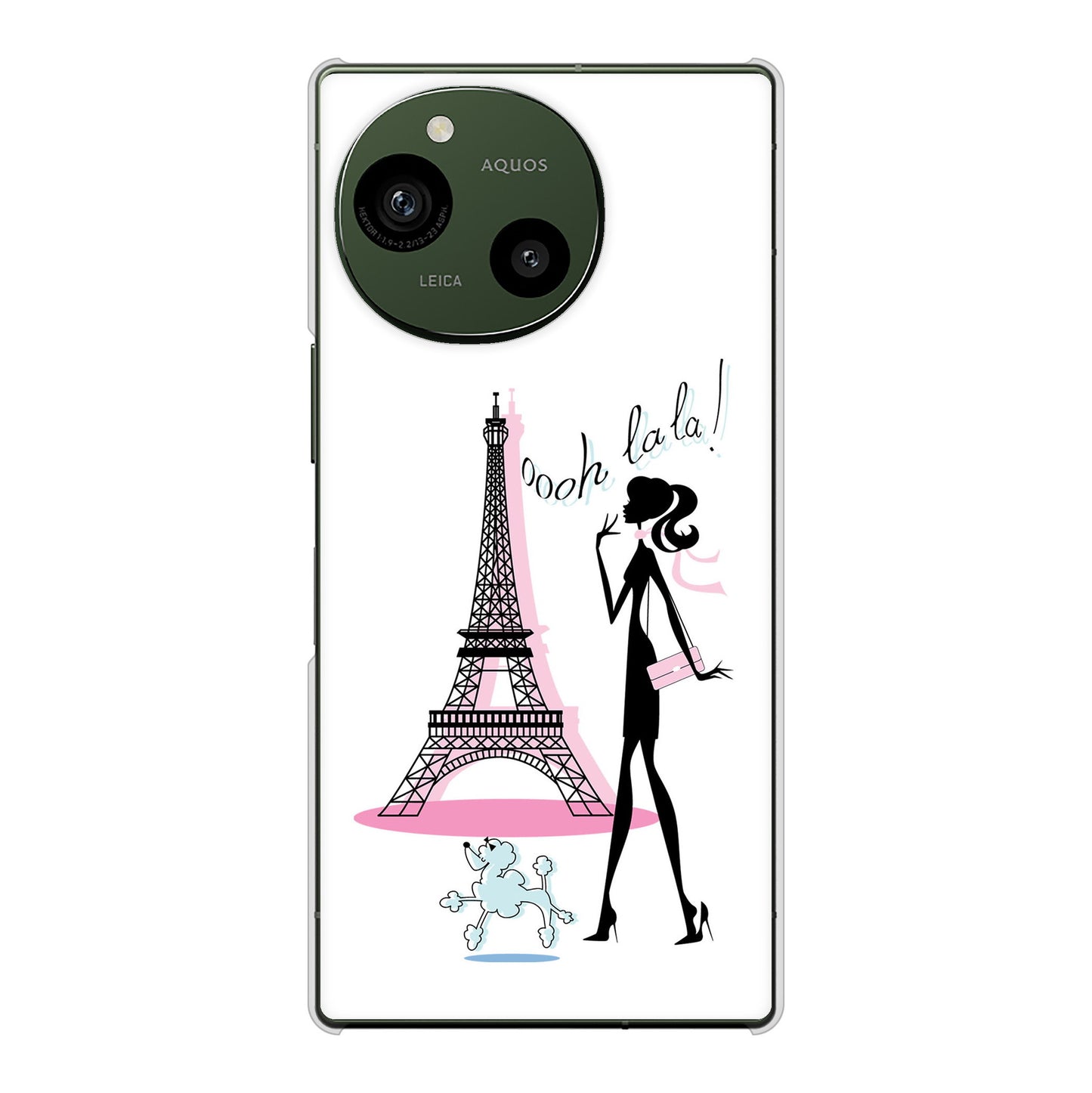 AQUOS R9 SH-51E docomo LOVE フランス ハードケース 背面印刷