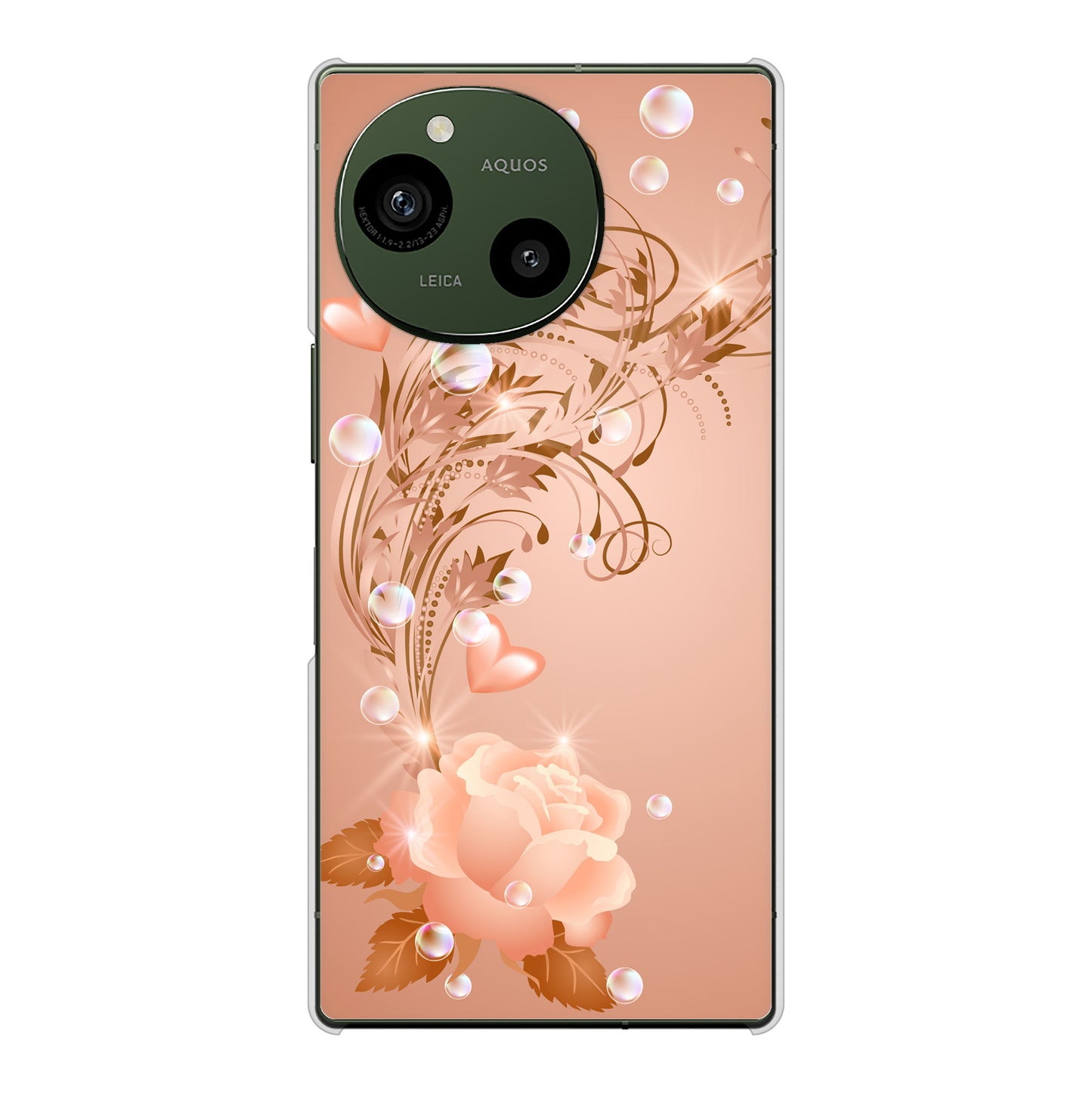 AQUOS R9 SH-51E docomo ロマンチックなバラ ハードケース 背面印刷